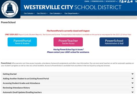 Find out what is going on at your childs school anytime, anywhere. . Powerschool westerville